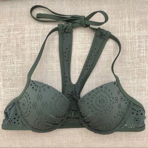 3/$15 Aerie eyelet bikini top (34A)